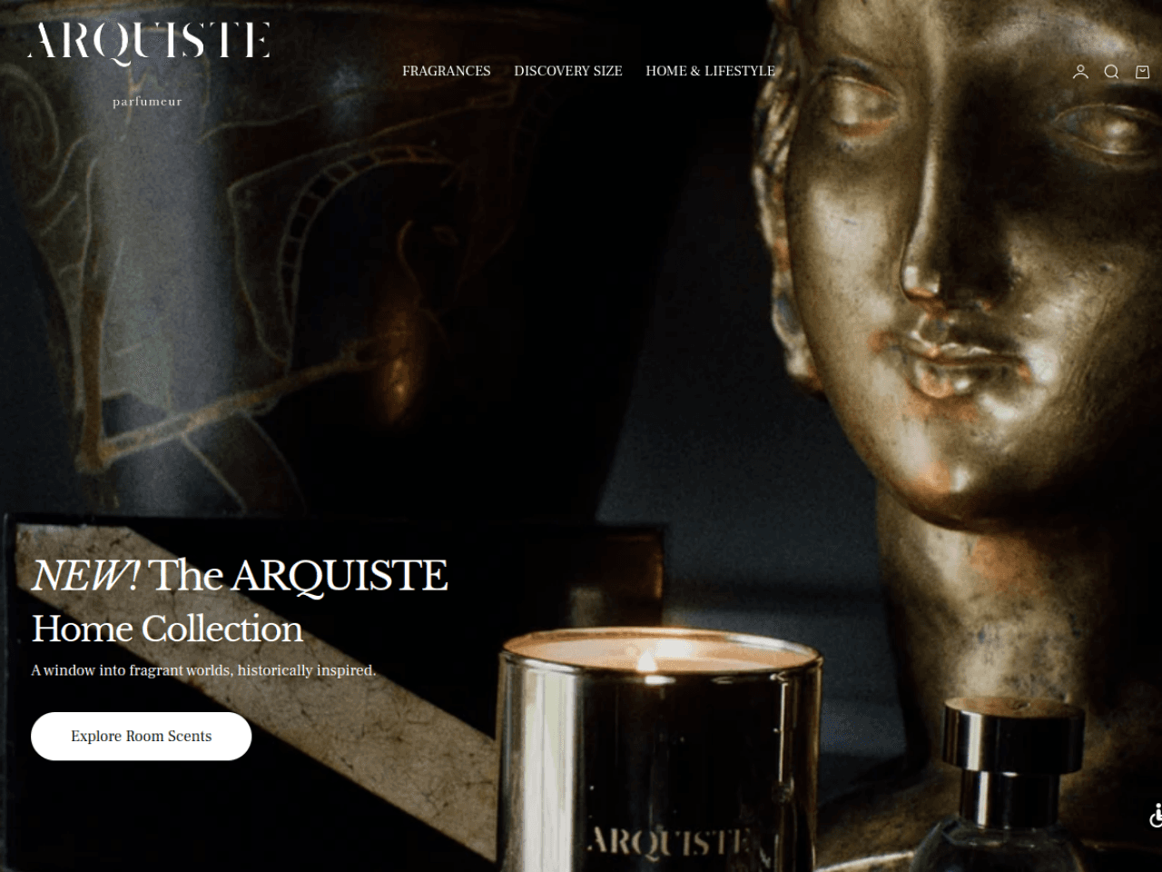 Arquiste 웹사이트 데스크톱 화면 스크린샷 — 에디토리얼, 기업형 스타일