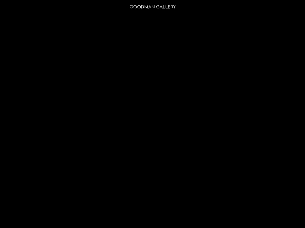 Goodman Gallery 웹사이트 데스크톱 화면 스크린샷 — 컬러풀, 레트로 스타일