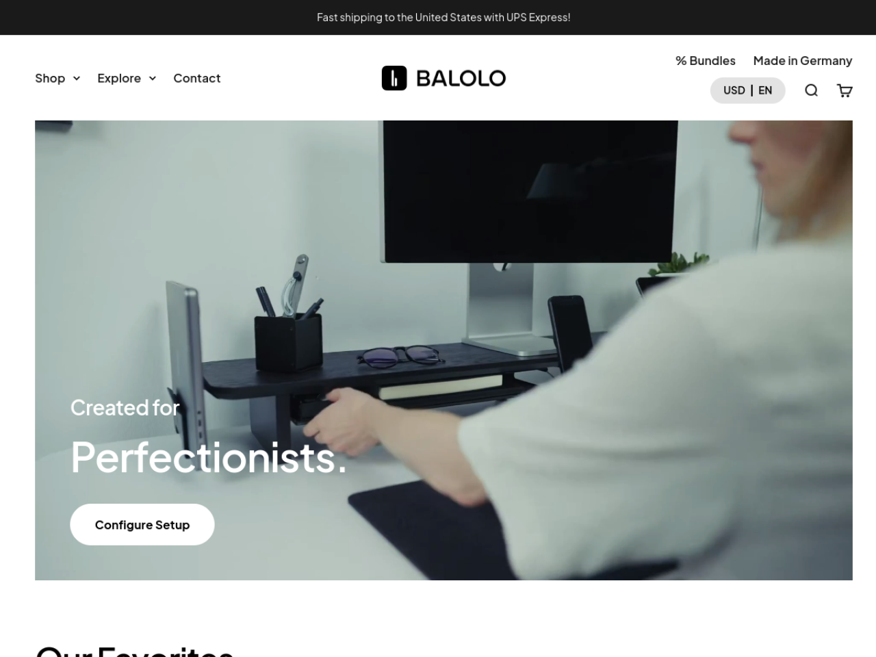 Balolo Design 웹사이트 데스크톱 화면 스크린샷 — 미니멀, 타이포그래피 스타일