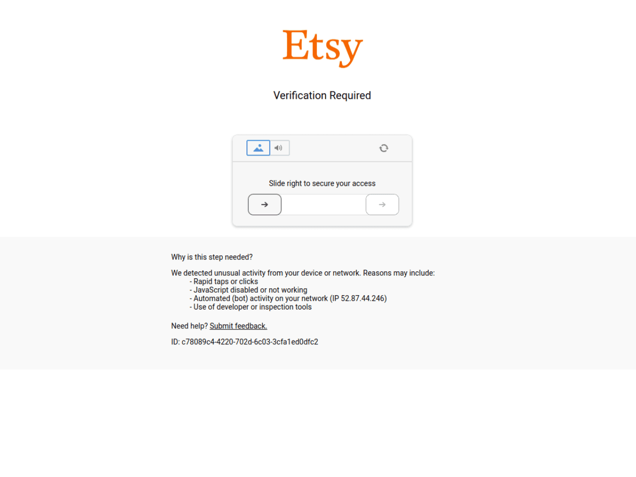 Etsy 웹사이트 데스크톱 화면 스크린샷 — 플레이풀 스타일