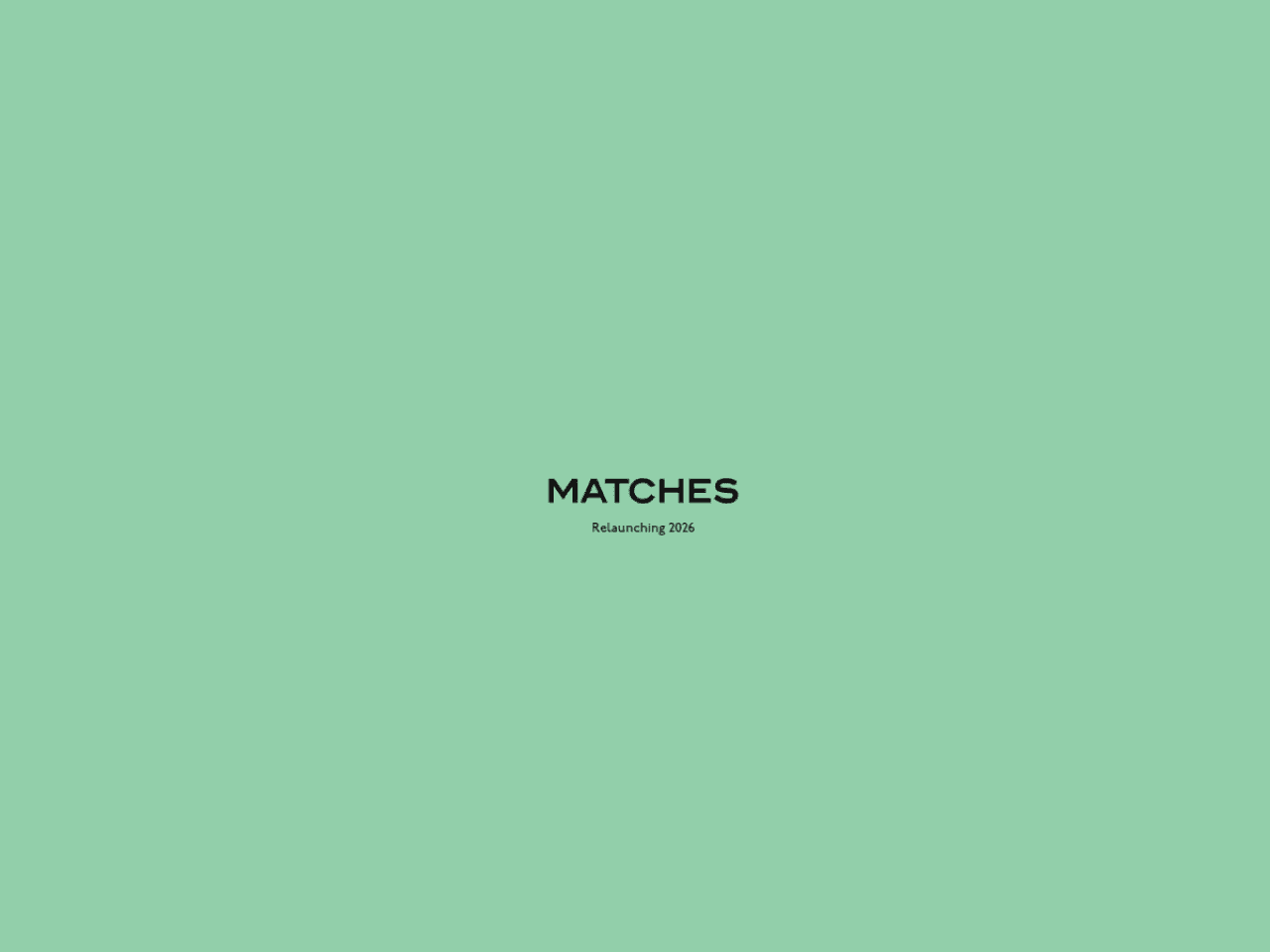 MATCHESFASHION 웹사이트 데스크톱 화면 스크린샷 — 에디토리얼, 타이포그래피 스타일