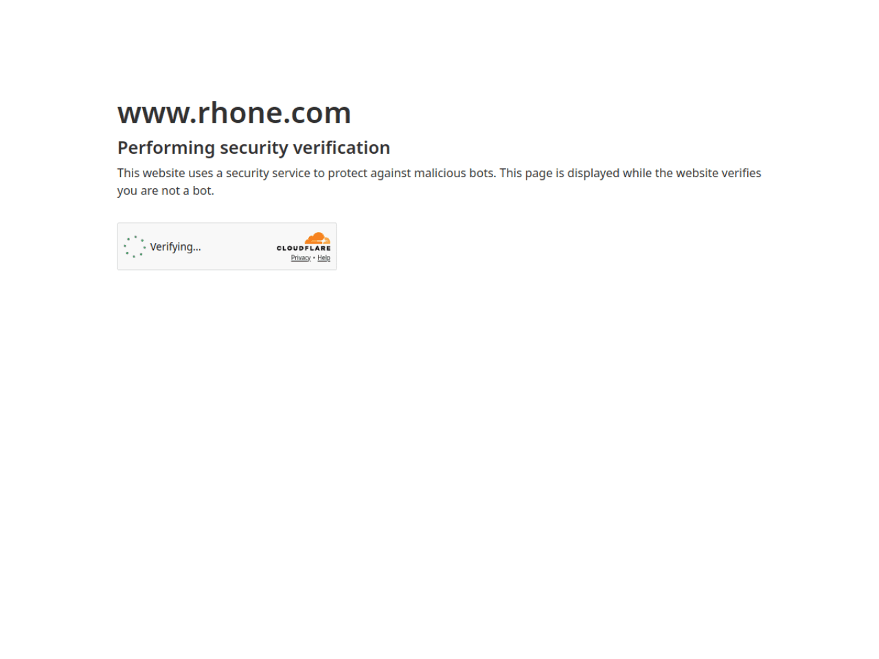 Rhone Apparel 웹사이트 데스크톱 화면 스크린샷 — 다크 모드, 3D 스타일