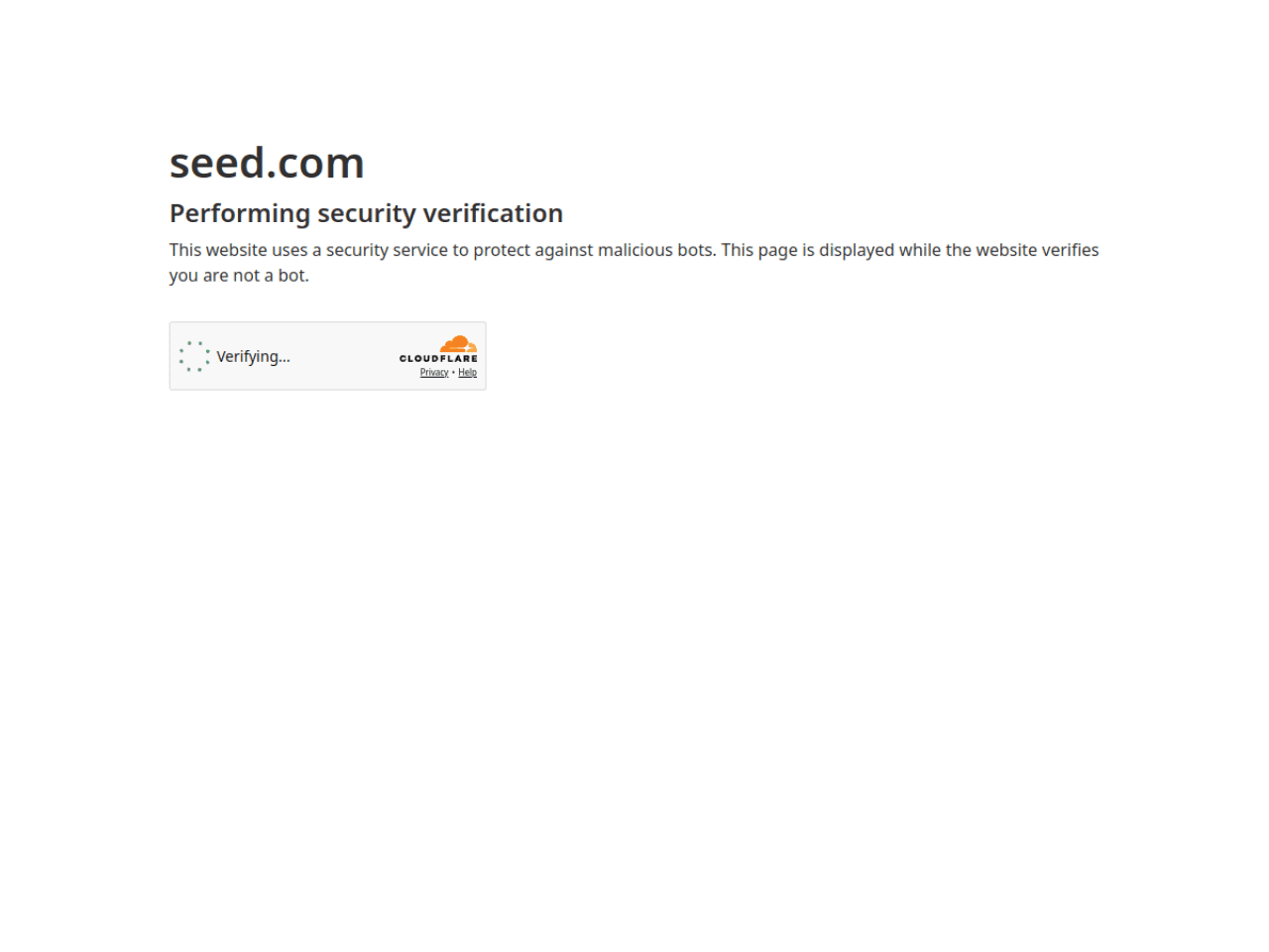 Seed 웹사이트 데스크톱 화면 스크린샷 — 미니멀, 인터랙션·애니메이션 스타일