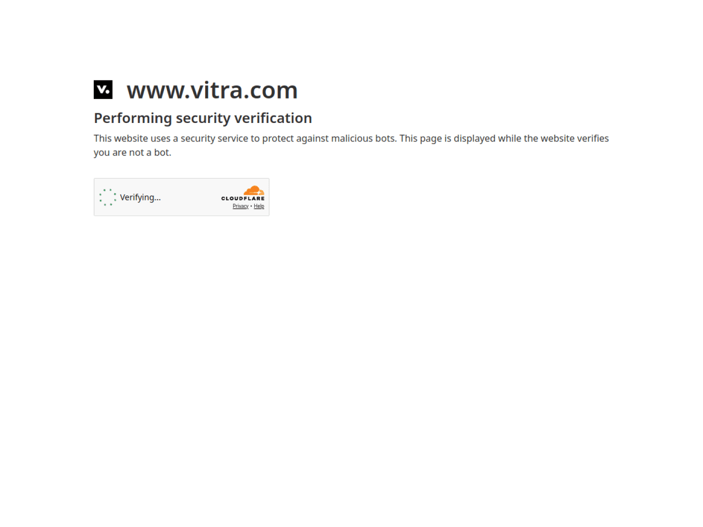 Vitra 웹사이트 데스크톱 화면 스크린샷 — 미니멀, 에디토리얼 스타일