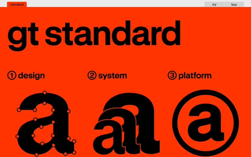 GT Standard 데스크톱 화면
