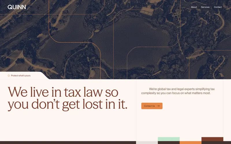 Quinn Global Tax Law 데스크톱 화면
