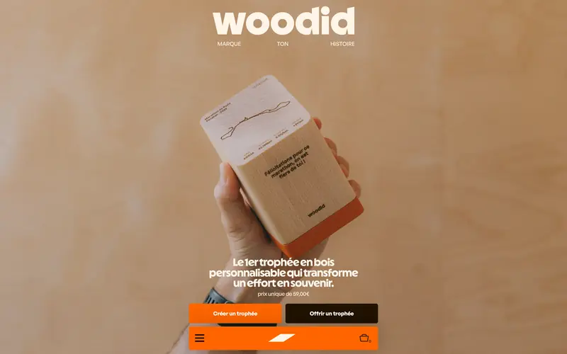 Woodid 데스크톱 화면