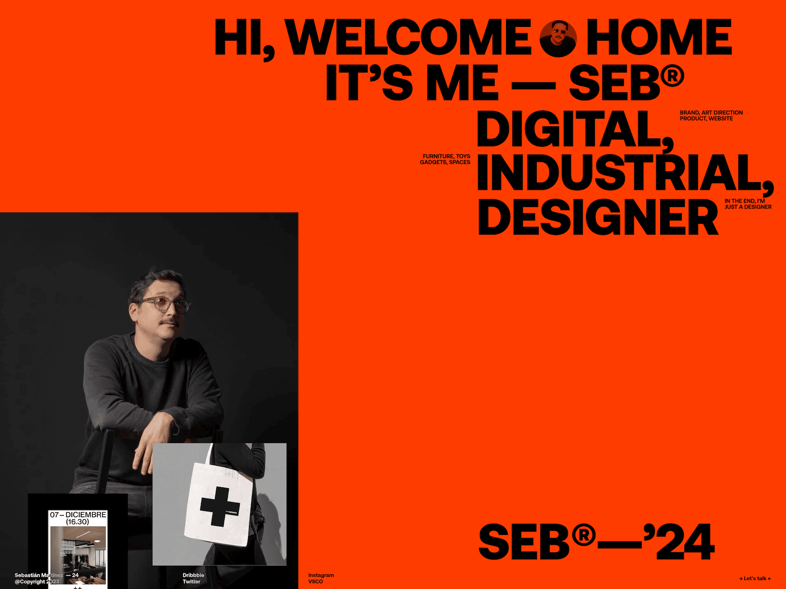 Seb® → Designer 데스크톱 화면