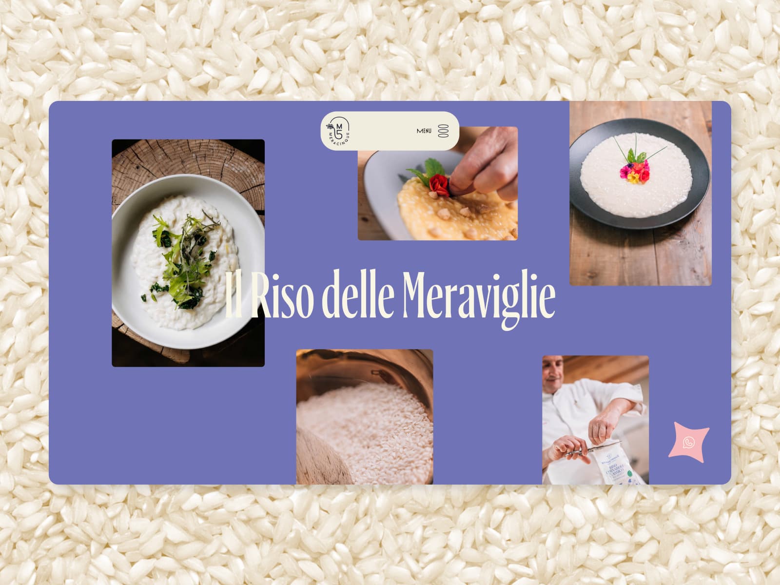 Meracinque 웹사이트 데스크톱 화면 스크린샷 — 컬러풀 스타일