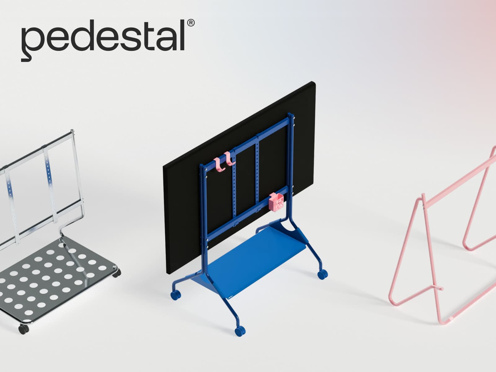 Pedestal 웹사이트 데스크톱 화면 스크린샷 — 실험적인 스타일