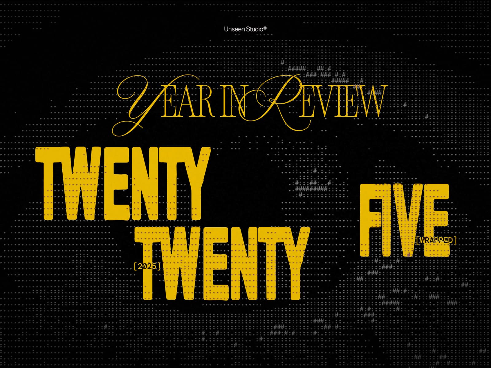 Year in Review 2025 - Unseen Studio 데스크톱 화면