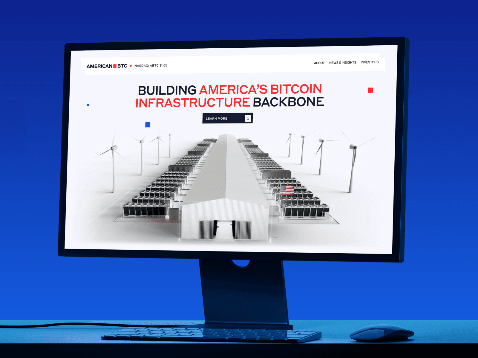 American Bitcoin (ABTC) | Official Corporate Website 데스크톱 화면