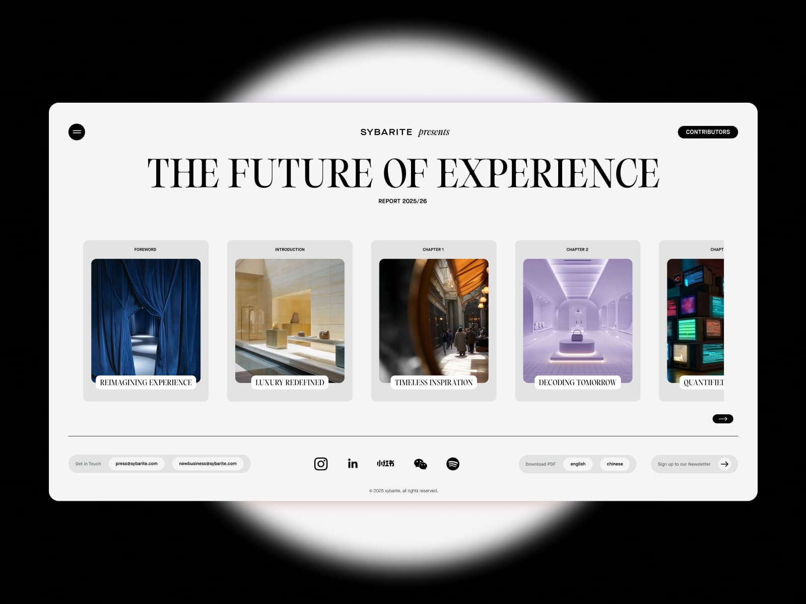 The Future of Experience - Redefining Luxury, Retail & Design 데스크톱 화면