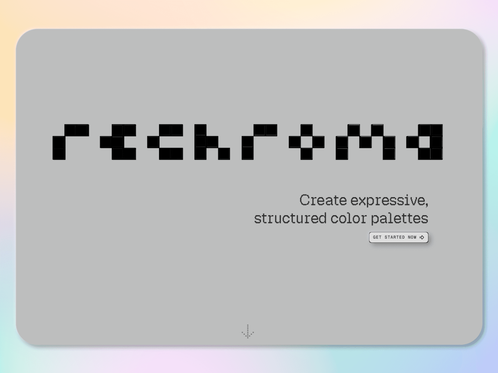Rechroma — Create expressive, structured color palettes 데스크톱 화면