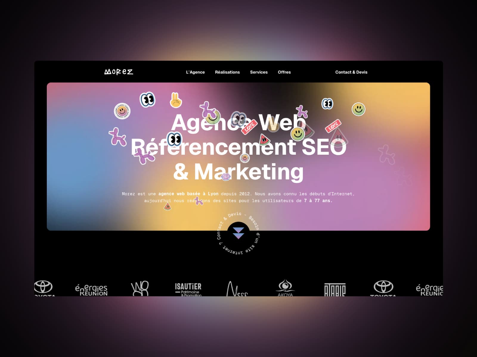 Agence Web Lyon 69 - Création site internet, SEO & SEA 데스크톱 화면