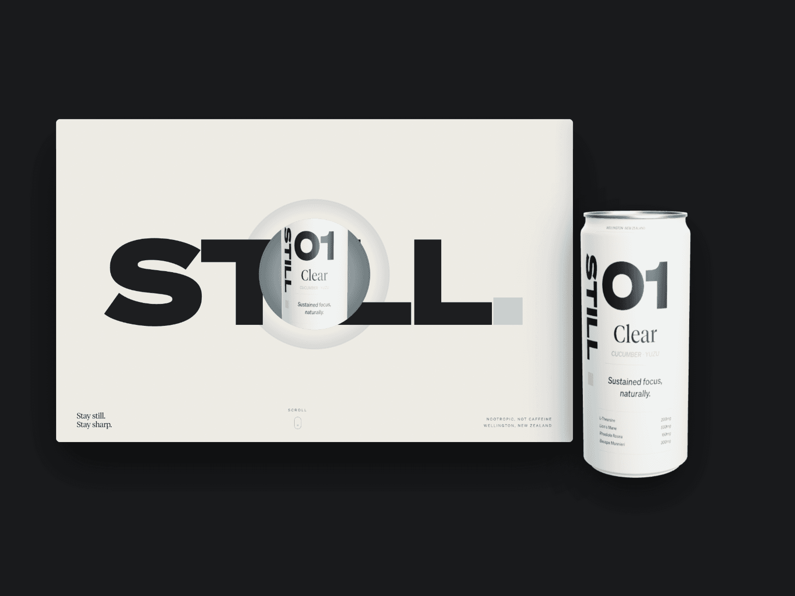 STILL. Stay still. Stay sharp. 데스크톱 화면