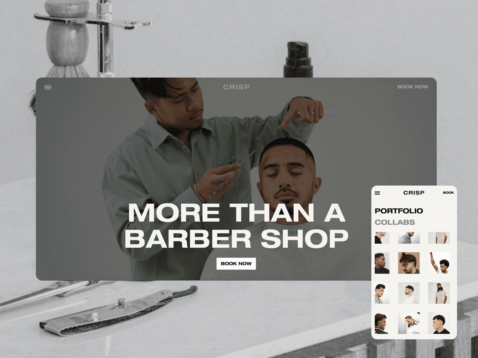 CRISP Barbershop | Premium Haircuts & Grooming in Montreal 데스크톱 화면