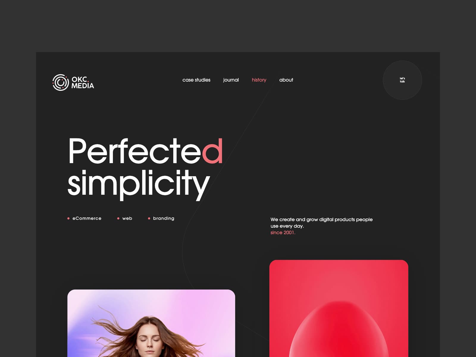 OKC Media - Digital Products and Branding 데스크톱 화면