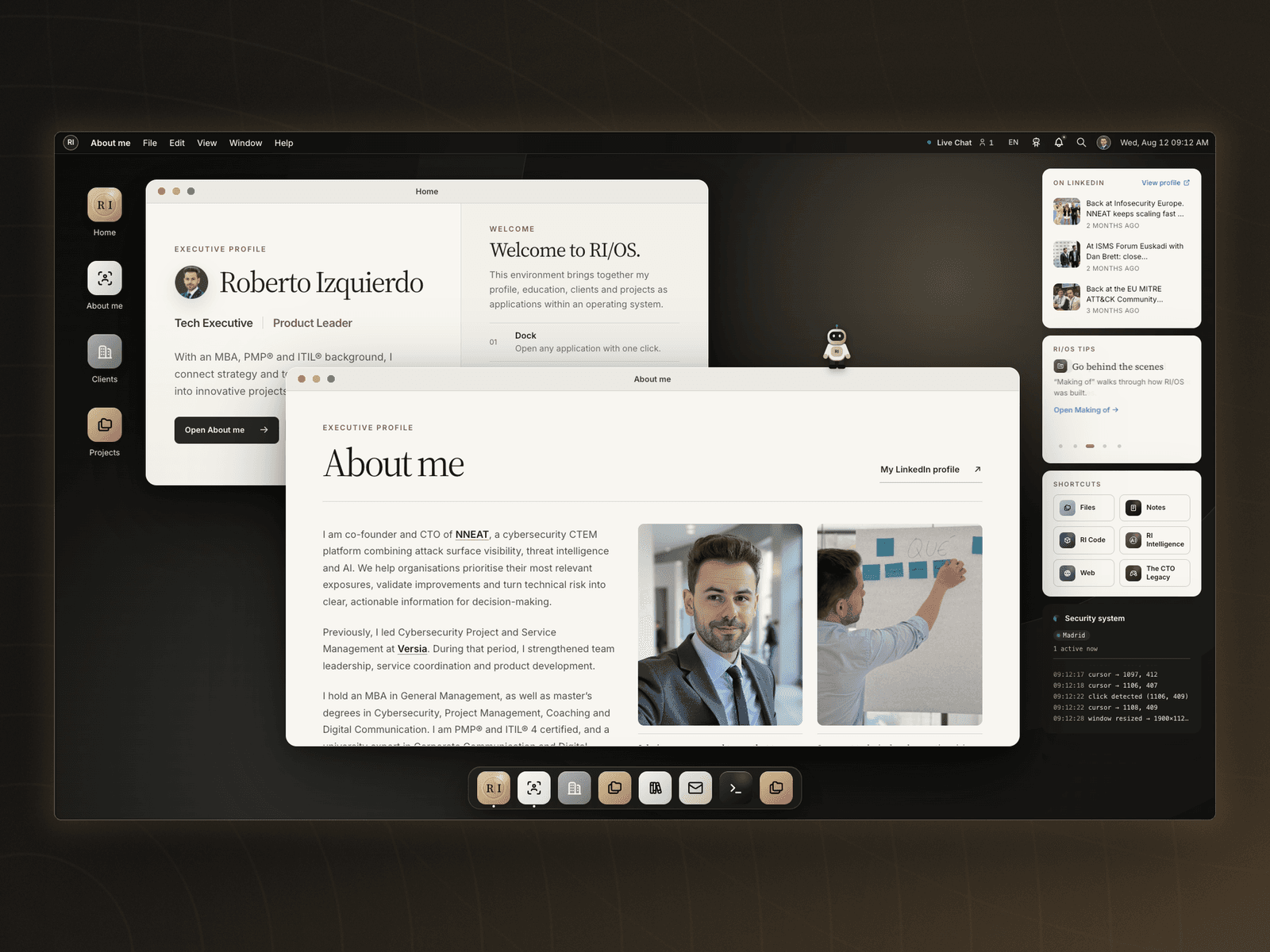 Roberto Izquierdo | Tech Executive & Product Leader 데스크톱 화면