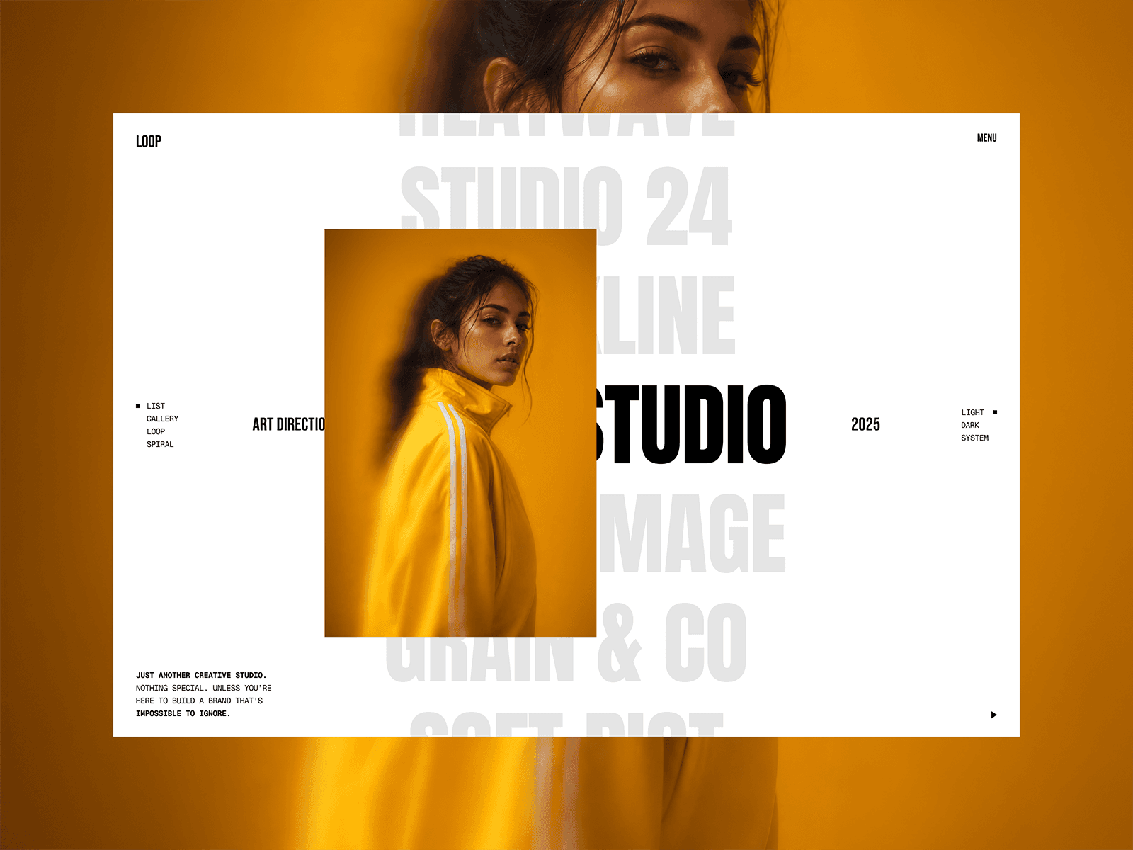 Loop Creative Agency 데스크톱 화면