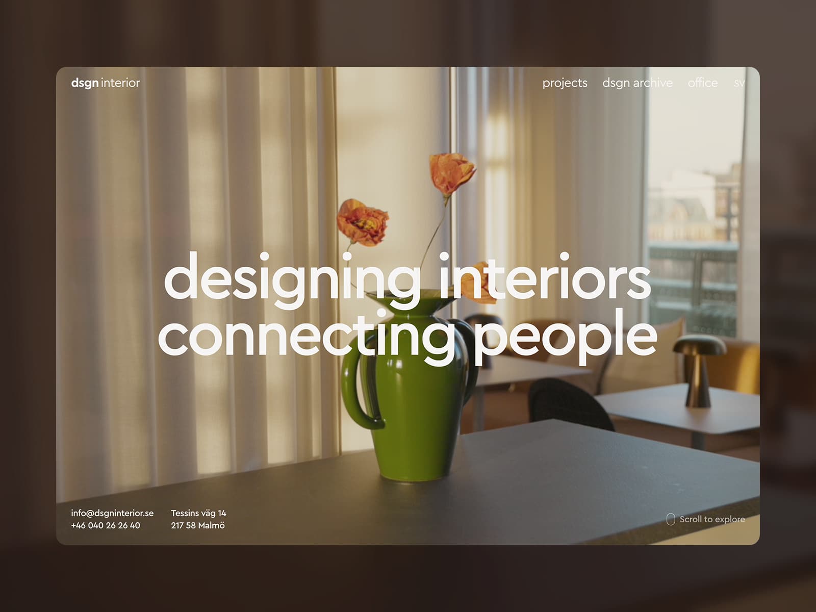 dsgn interior | Interior architecture for offices, hotels and public spaces 데스크톱 화면