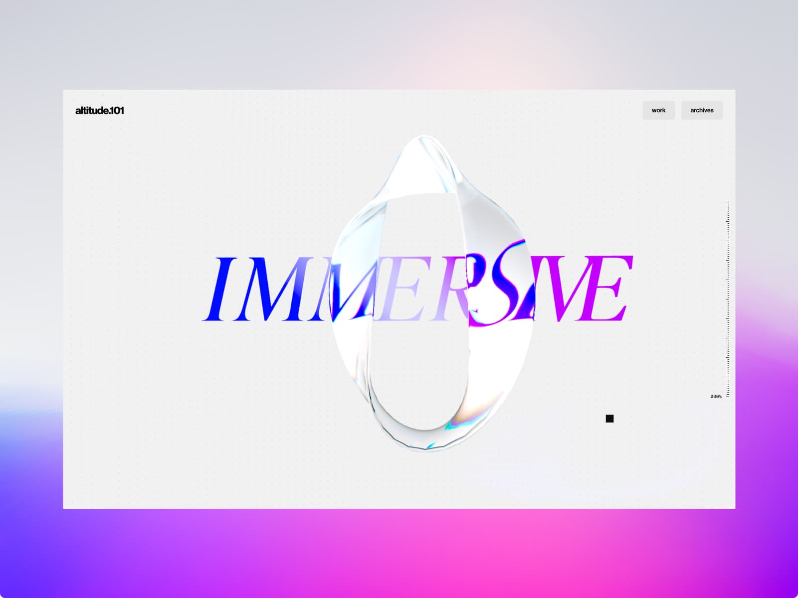 immersive alt.101 데스크톱 화면
