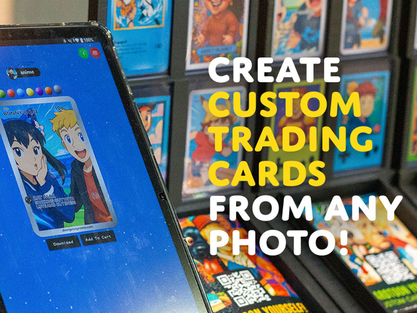 Custom Trading Cards From Your Photos 데스크톱 화면
